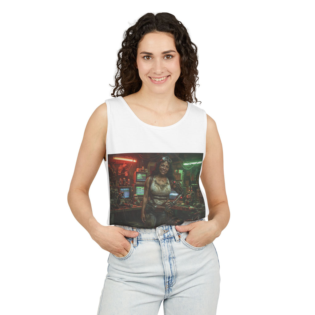Cyberpunk Arcade Tank Top — Retro Neon Gamer Graphic